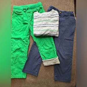 Boys Size 4 Outfit - 2 pants & Longsleeve shirt